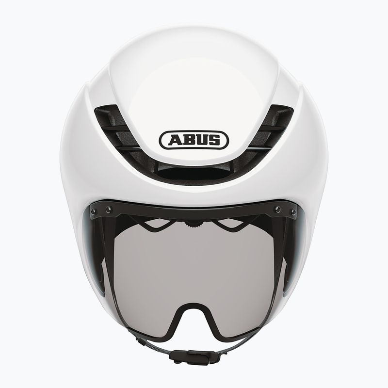 Cyklistická helma ABUS Gamechanger TT 1.1 shiny white 4