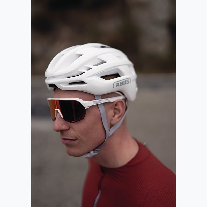 Cyklistická helma ABUS Airbreaker 2.0 pure white 8