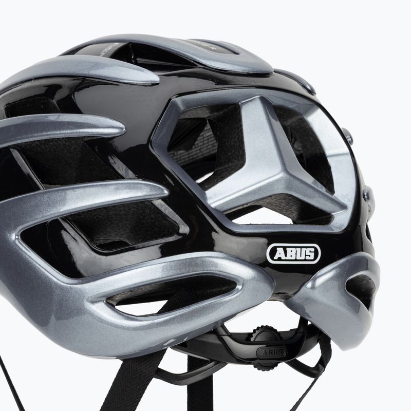 Cyklistická helma ABUS Airbreaker 2.0 graphite silver 8