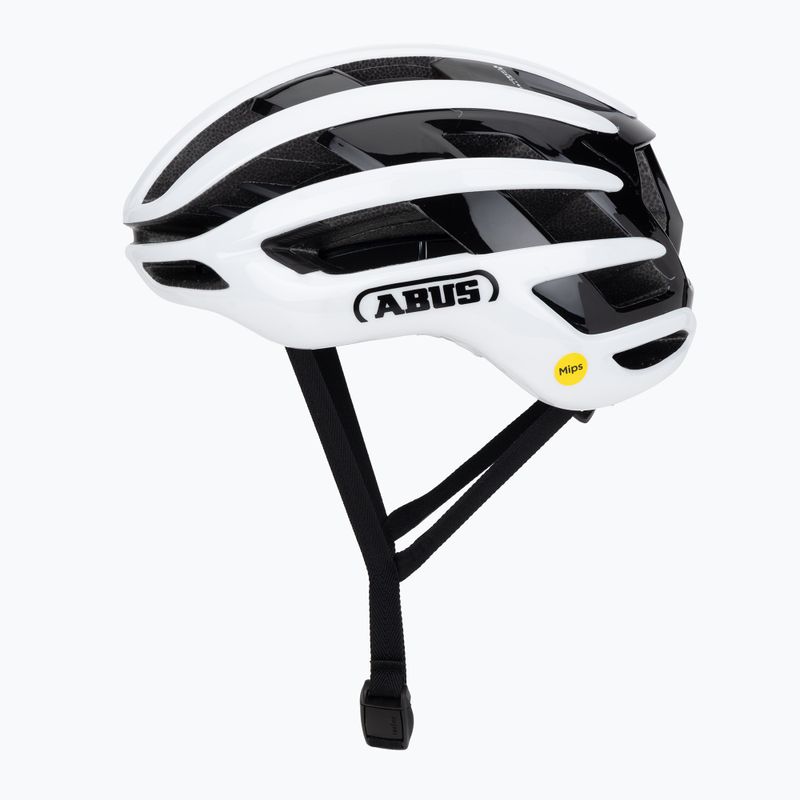 Cyklistická helma ABUS Airbreaker 2.0 Mips shiny white 3