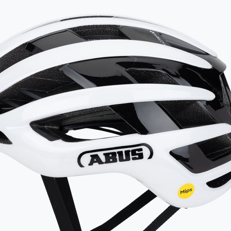 Cyklistická helma ABUS Airbreaker 2.0 Mips shiny white 7