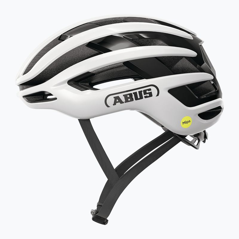Cyklistická helma ABUS Airbreaker 2.0 Mips shiny white 2