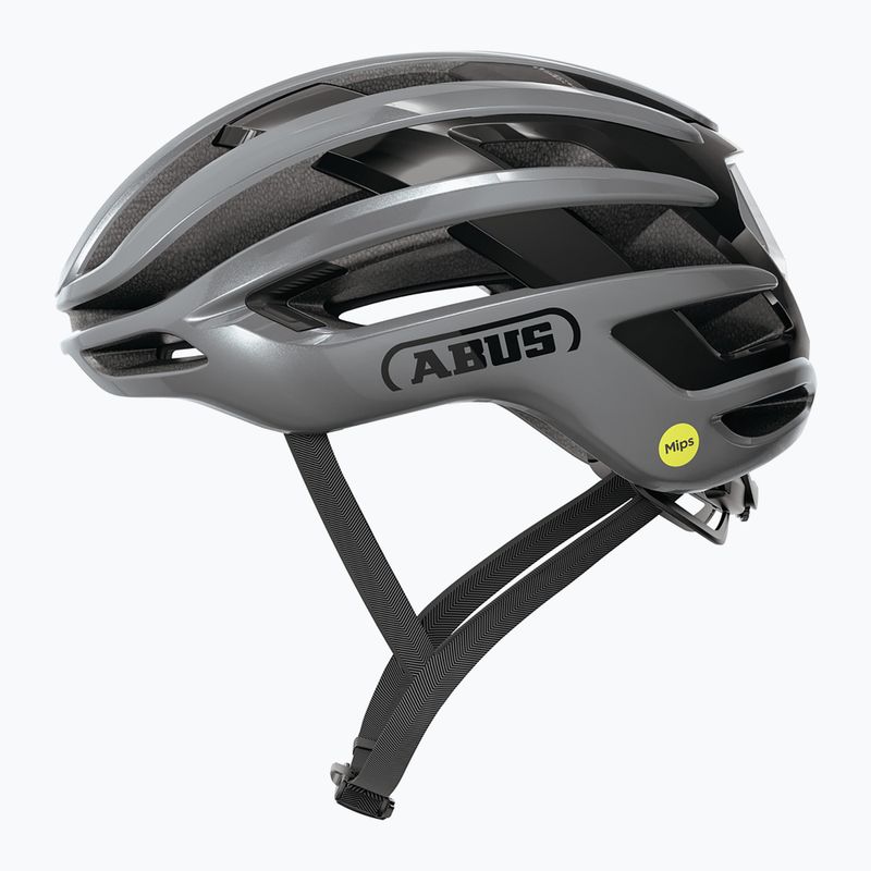 Cyklistická helma ABUS Airbreaker 2.0 Mips graphite silver 2