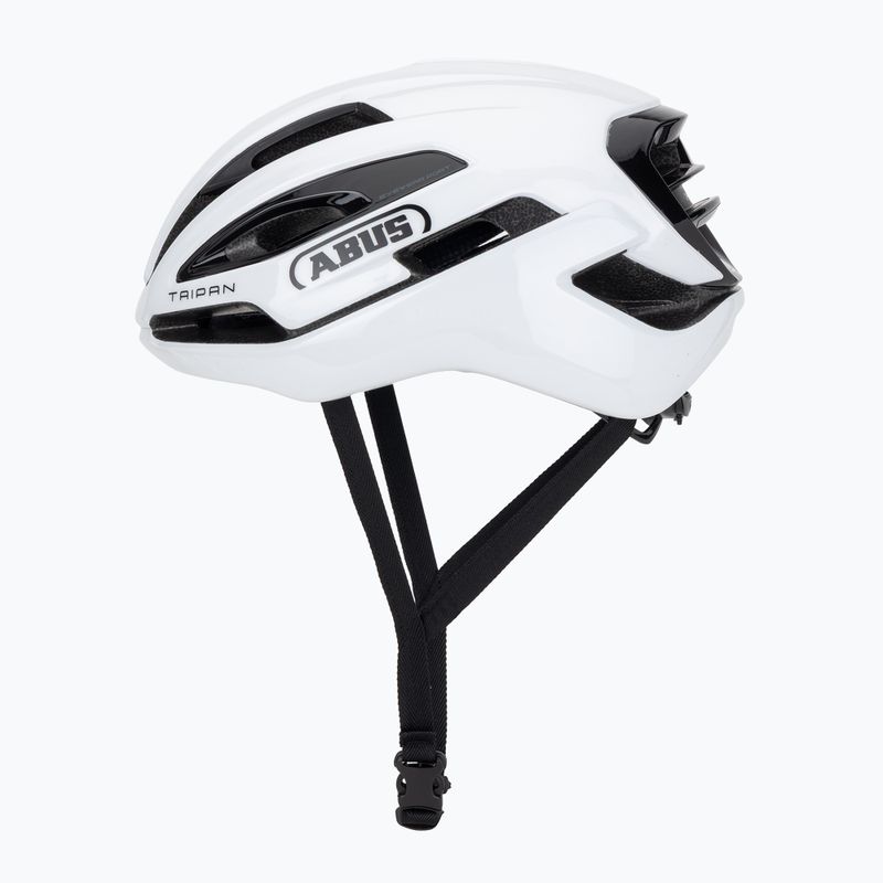 Cyklistická helma ABUS Taipan shiny white 3