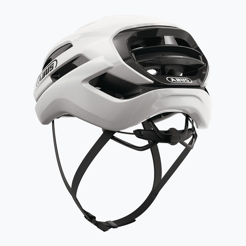 Cyklistická helma ABUS Taipan shiny white 3