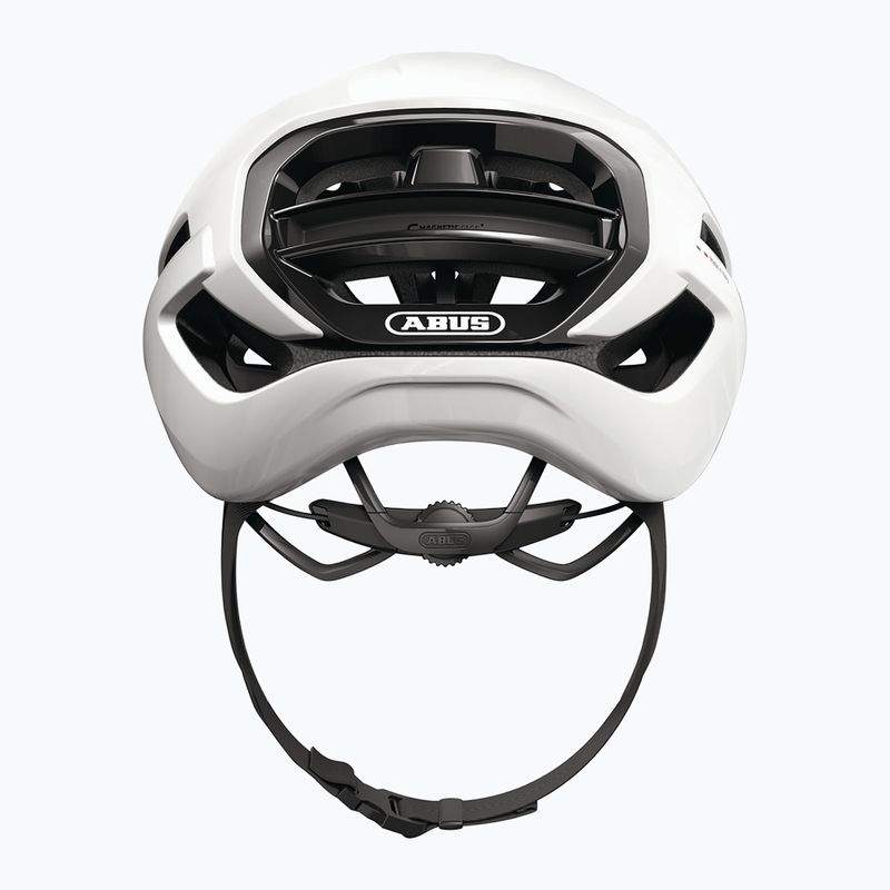 Cyklistická helma ABUS Taipan shiny white 5