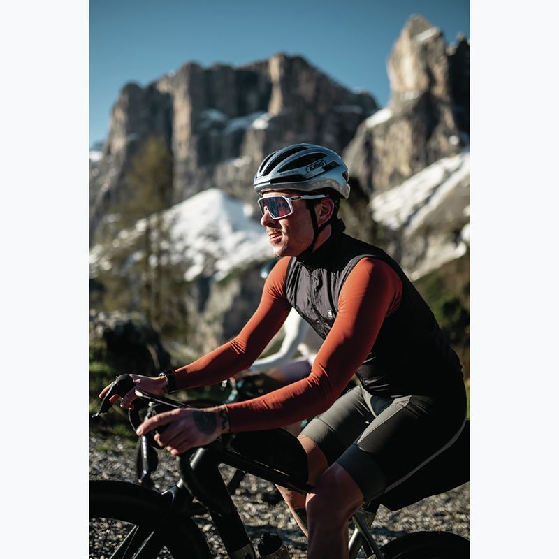 Cyklistická helma ABUS Taipan graphite silver 6