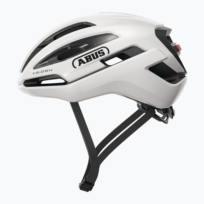 Cyklistická helma ABUS Taipan LED shiny white 2
