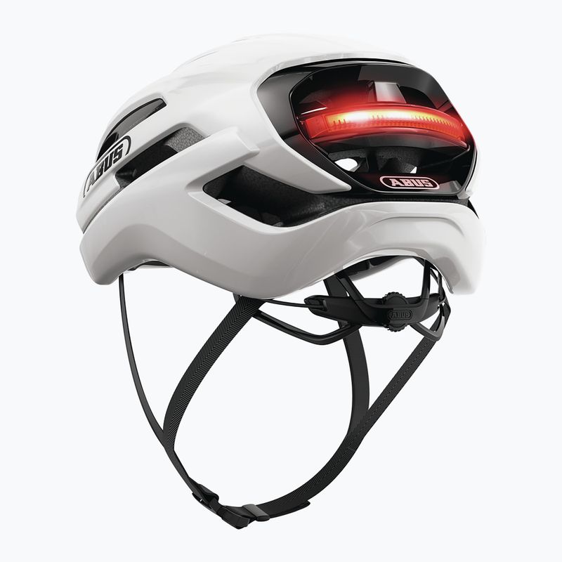 Cyklistická helma ABUS Taipan LED shiny white 3