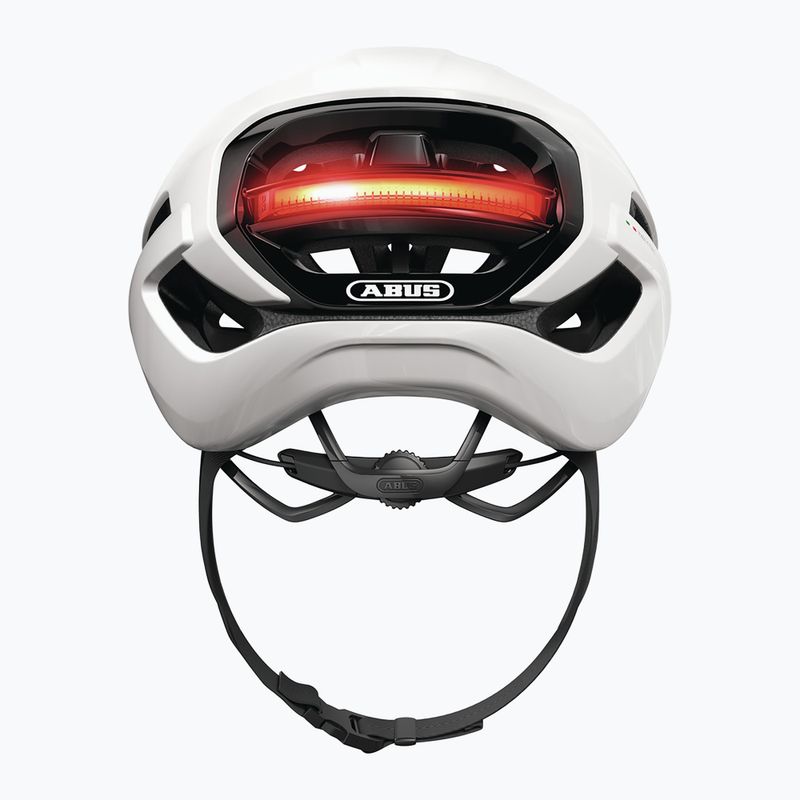 Cyklistická helma ABUS Taipan LED shiny white 5