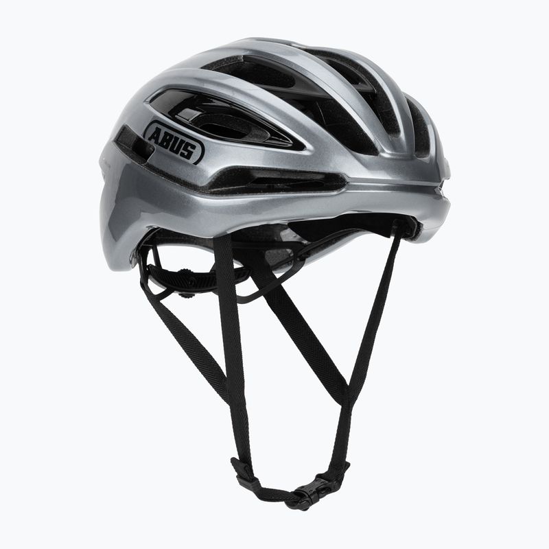 Cyklistická helma ABUS Taipan LED graphite silver
