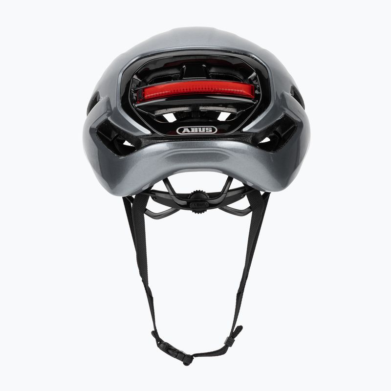Cyklistická helma ABUS Taipan LED graphite silver 4