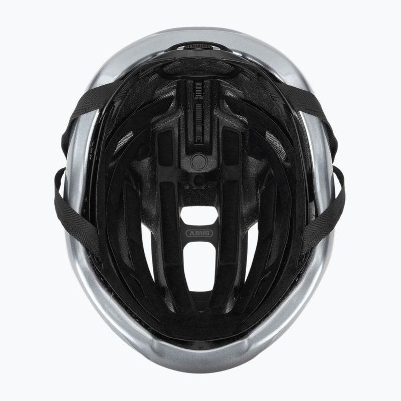 Cyklistická helma ABUS Taipan LED graphite silver 5