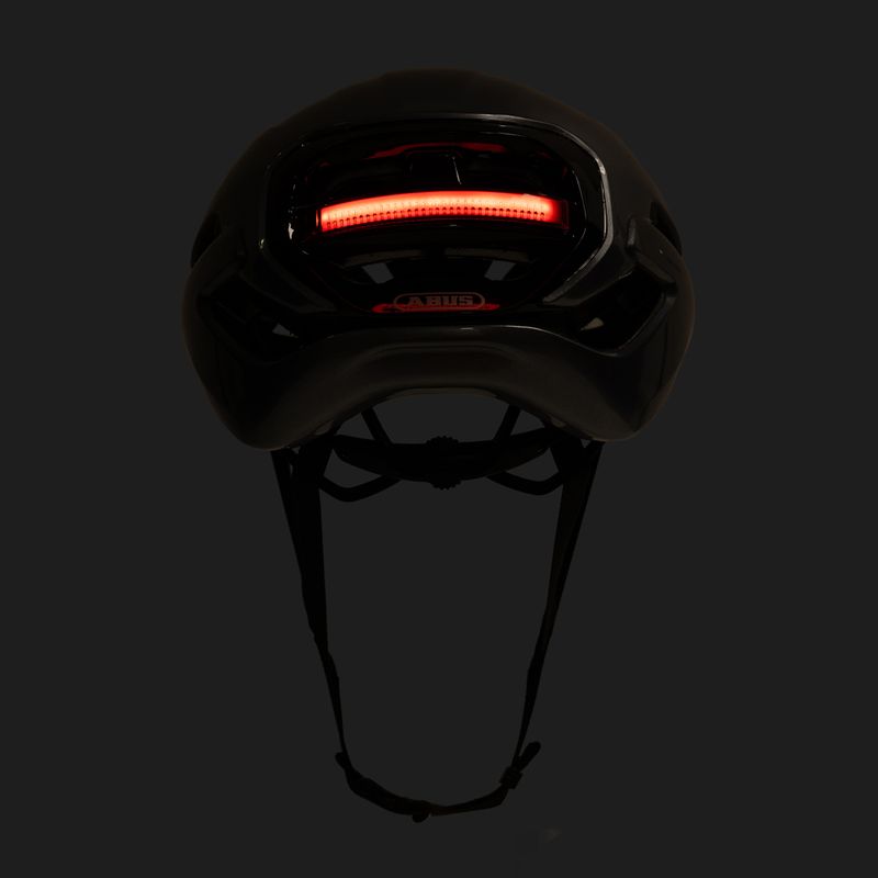Cyklistická helma ABUS Taipan LED graphite silver 9