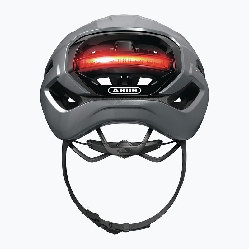 Cyklistická helma ABUS Taipan LED graphite silver 5