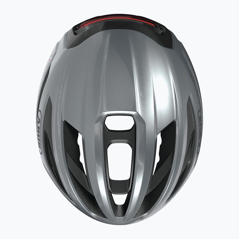 Cyklistická helma ABUS Taipan LED graphite silver 6