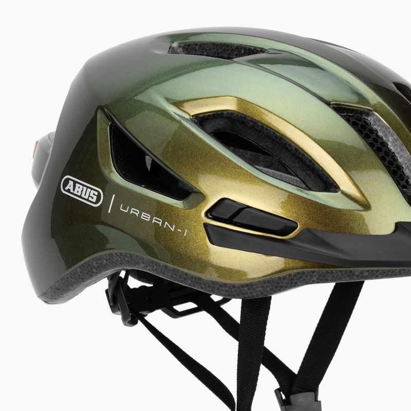 Cyklistická helma ABUS Urban-I 4.0 green pepper 10