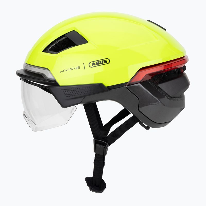 Cyklistická helma s blinkry ABUS Hyp-e Ace signal yellow 3