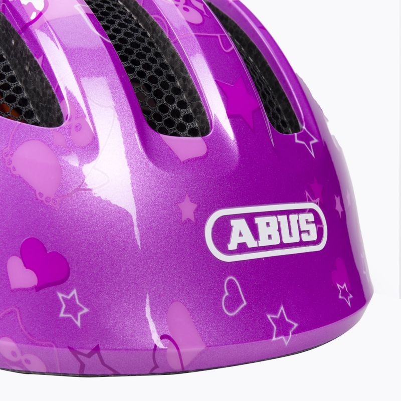 Abus Smiley 3.0 dětská cyklistická příručka fialová 67259 7