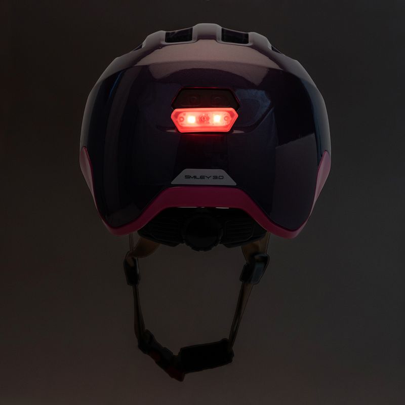 Dětská cyklistická přilba ABUS Smiley 3.0 ACE LED royal purple 8