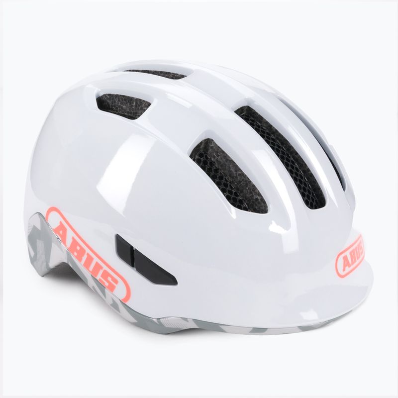 Abus Smiley 3.0 ACE LED dětská cyklistická přilba bílá 67715