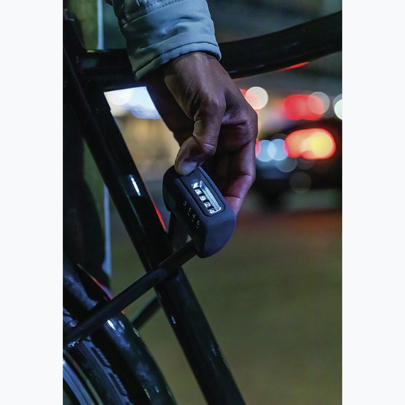 Cyklistický zámek ABUS Burgundy Combo 6000C/90 LED SH black 4