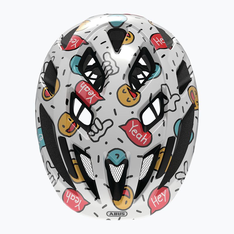 Dětská cyklistická helma ABUS Smooty 2.0 white smiley 4