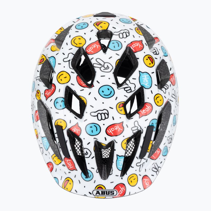 Dětská cyklistická helma ABUS Smooty 2.0 white smiley 6