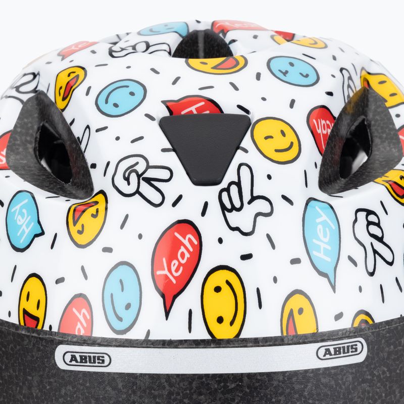 Dětská cyklistická helma ABUS Smooty 2.0 white smiley 7