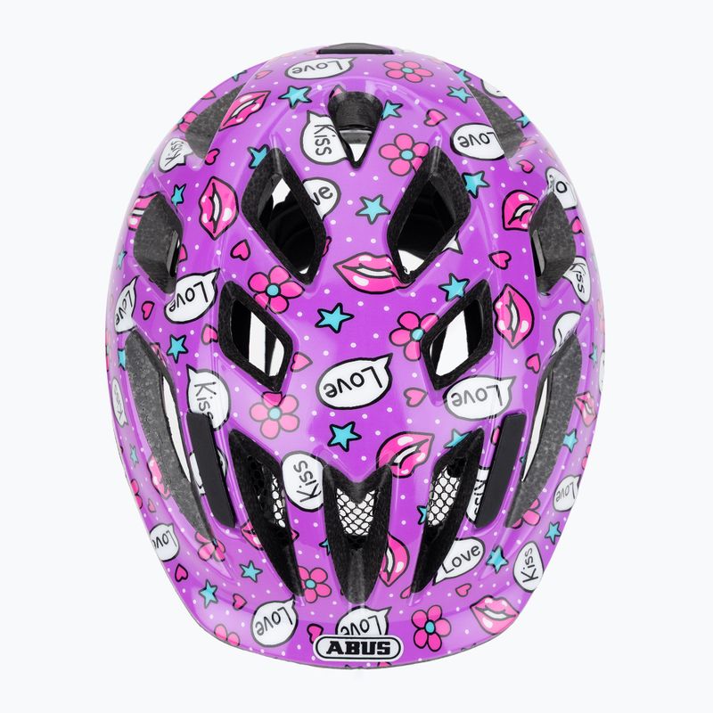 Dětská cyklistická helma ABUS Smooty 2.0 purple kisses 6