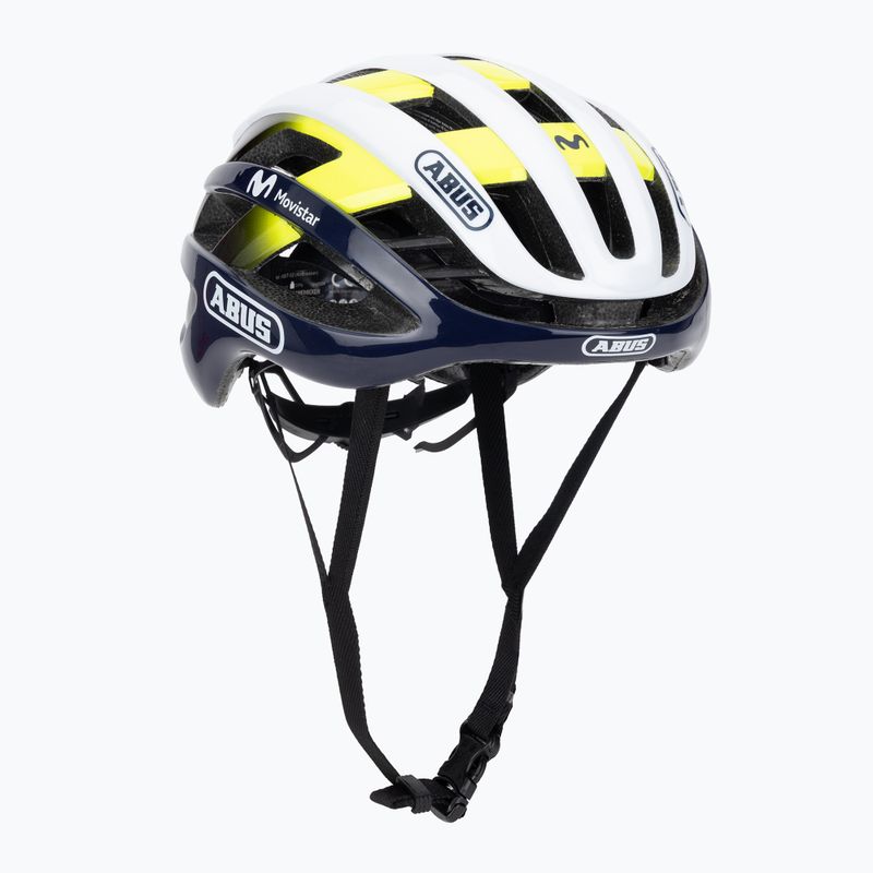 Cyklistická přilba ABUS AirBreaker Movistar Team 24 navy/yellow/white