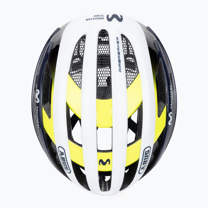 Cyklistická přilba ABUS AirBreaker Movistar Team 24 navy/yellow/white 6