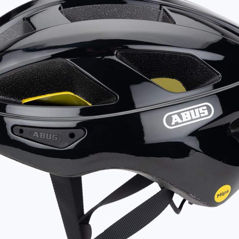 Cyklistická helma ABUS Macator Mips shiny black 7