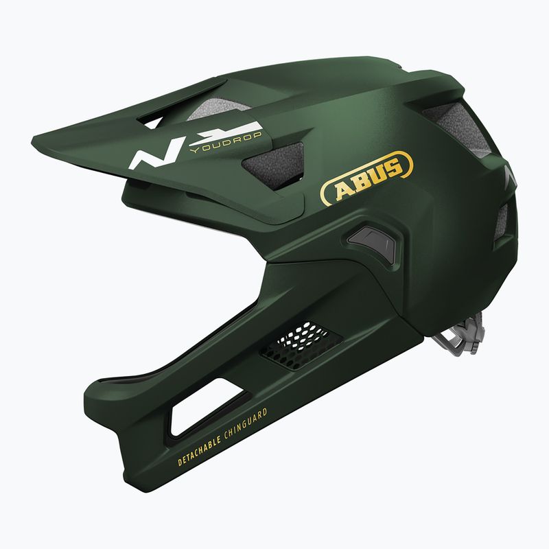 Dětská cyklistická helma ABUS Youdrop FF moss green 2