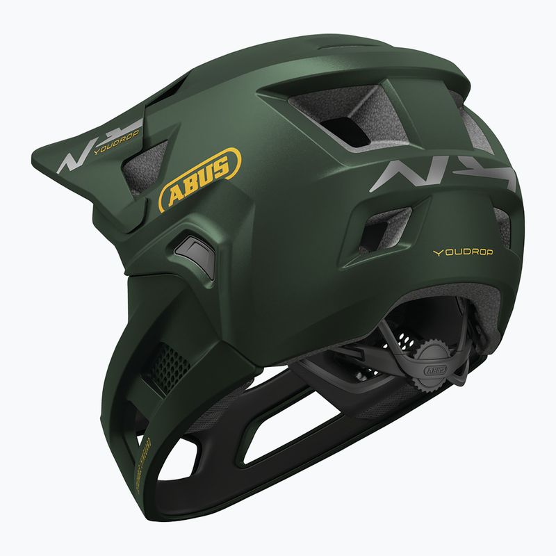 Dětská cyklistická helma ABUS Youdrop FF moss green 3