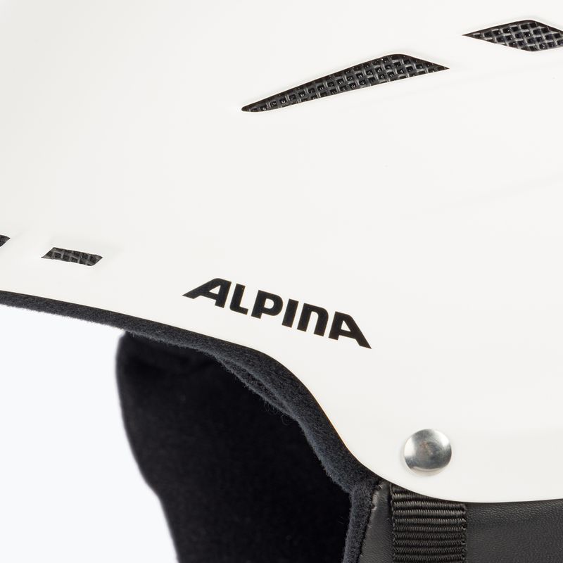 Lyžařská helma Alpina Biom white matt 7