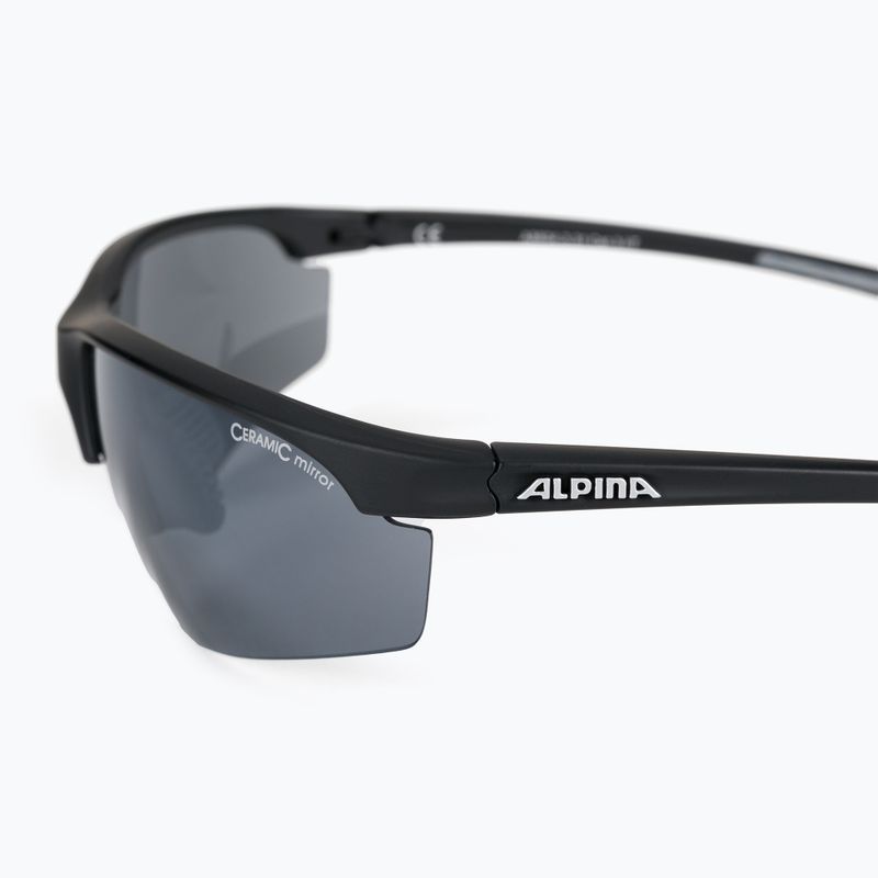 Brýle na kolo Alpina Tri-Effect 2.1 black matte/black mirror/clear/orange mirr 4