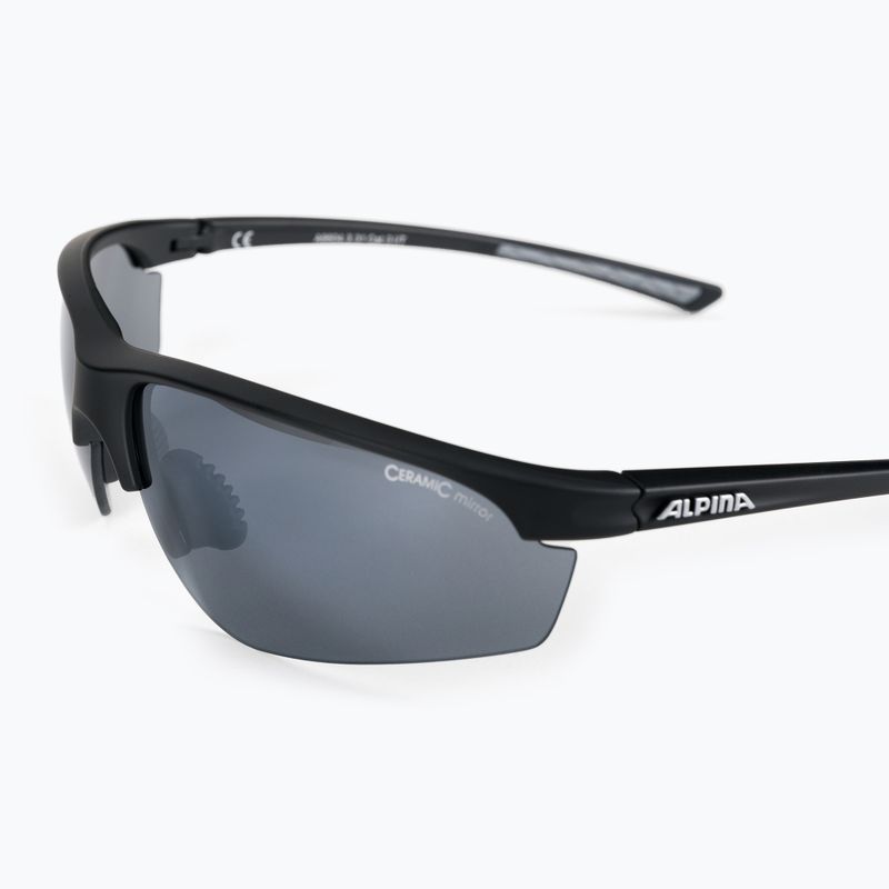 Brýle na kolo Alpina Tri-Effect 2.1 black matte/black mirror/clear/orange mirr 5