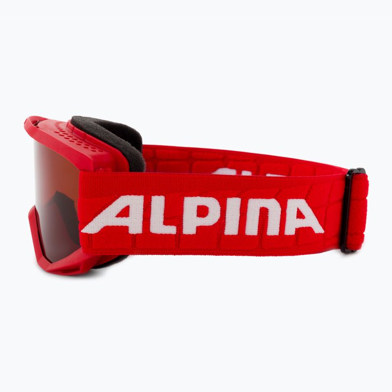 Dětské lyžařské brýle Alpina Piney red matt/orange 4