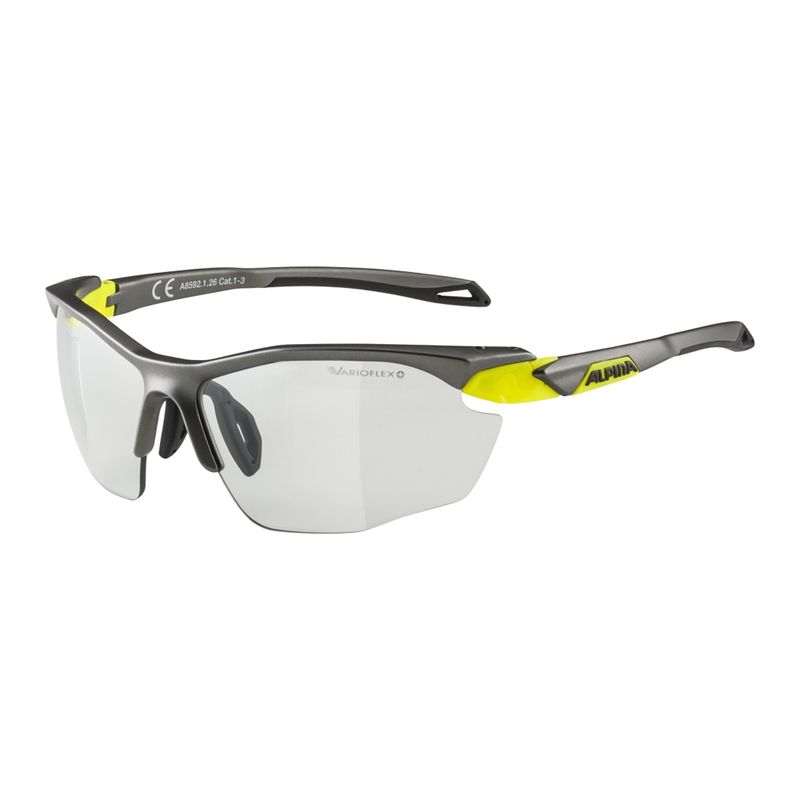 Brýle na kolo Alpina Twist Five Hr V tin matt neon yellow/black 6