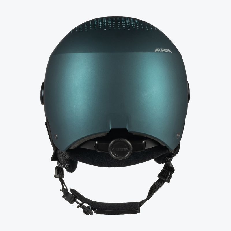 Lyžařská helma Alpina Arber Visor Q Lite petrol/green matt 3