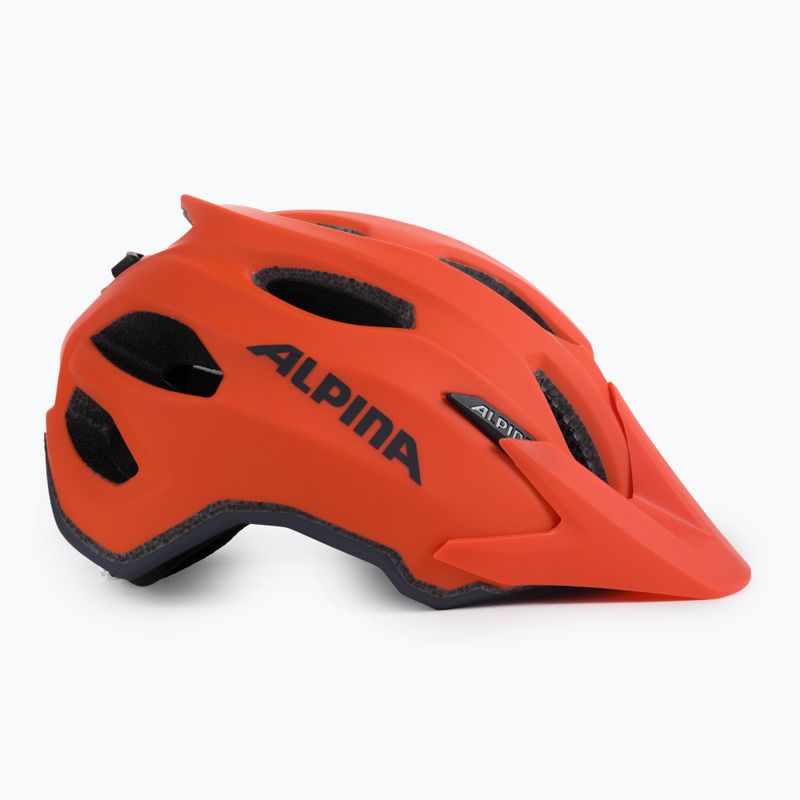 Dětská cyklistická přilba Alpina Carapax pumpkin orange matt 3