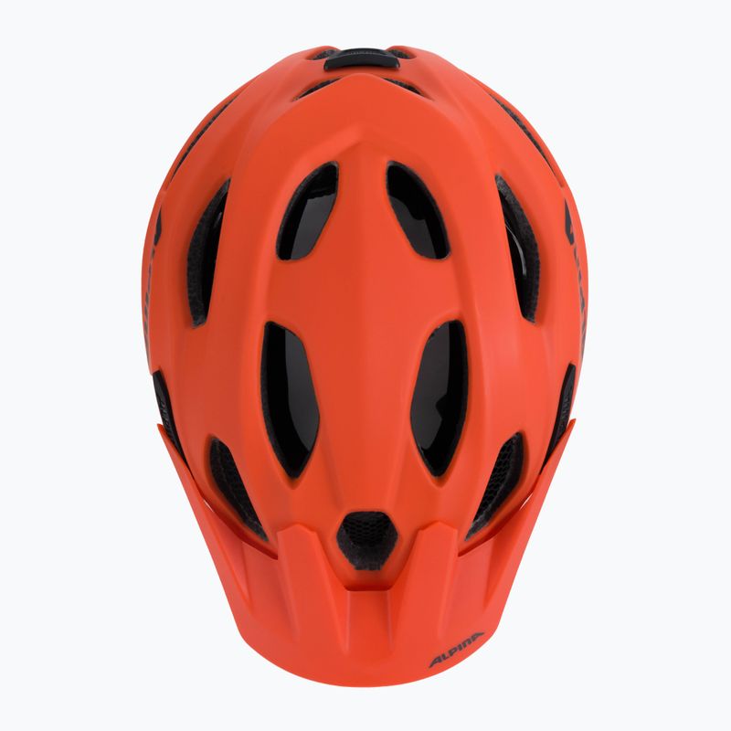 Dětská cyklistická přilba Alpina Carapax pumpkin orange matt 6