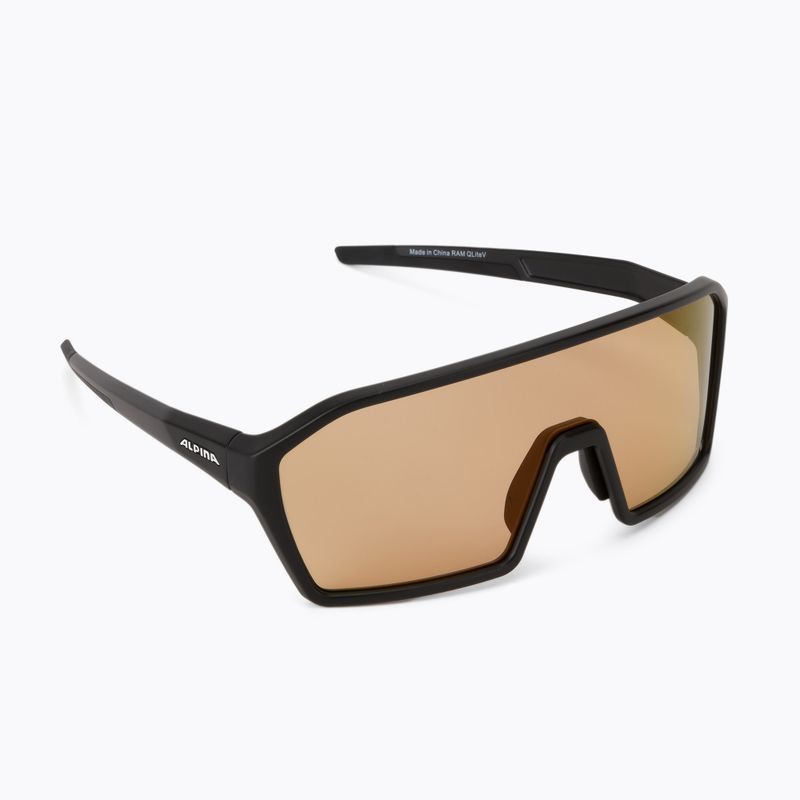 Brýle na kolo Alpina Ram Q-Lite V black  matt/red mirror