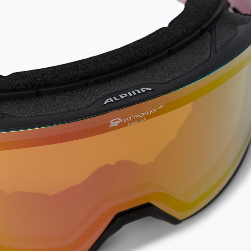 Lyžařské brýle Alpina Nakiska Q-Lite black/rose matt/pink 5