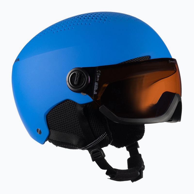 Dětské lyžařské helmy Alpina Zupo Visor Q-Lite blue matt