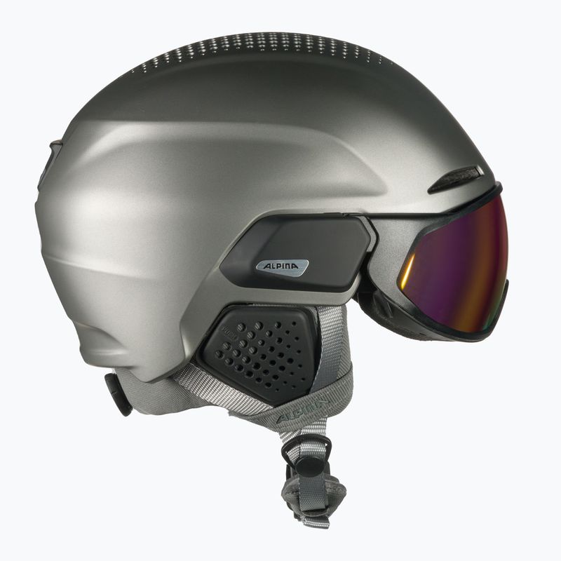 Lyžařská helma Alpina Alto QV gunmetal matt 4