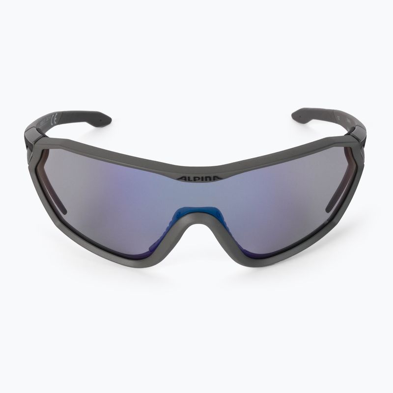 Brýle na kolo Alpina S-Way VM moon-grey matt/blue mirror 3