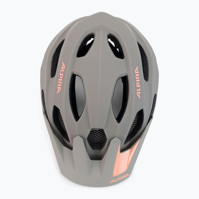 Cyklistická přilba Alpina Carapax 2.0 moon grey peach matt 6