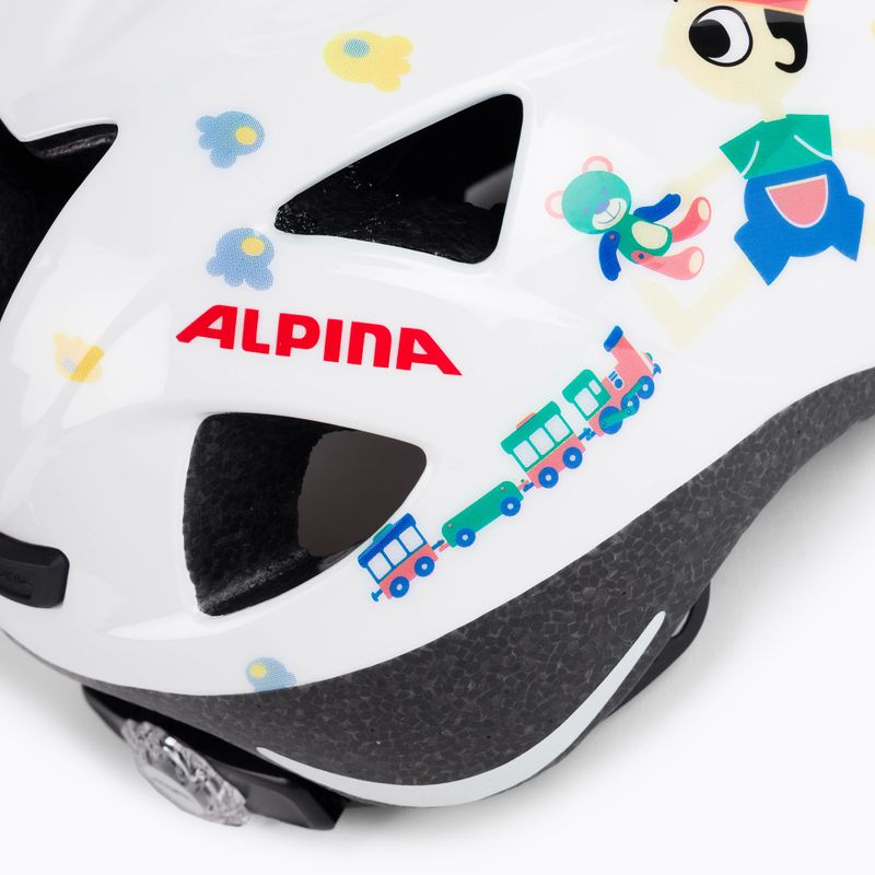 Dětská cyklistická přilba Alpina Ximo white bear gloss 7